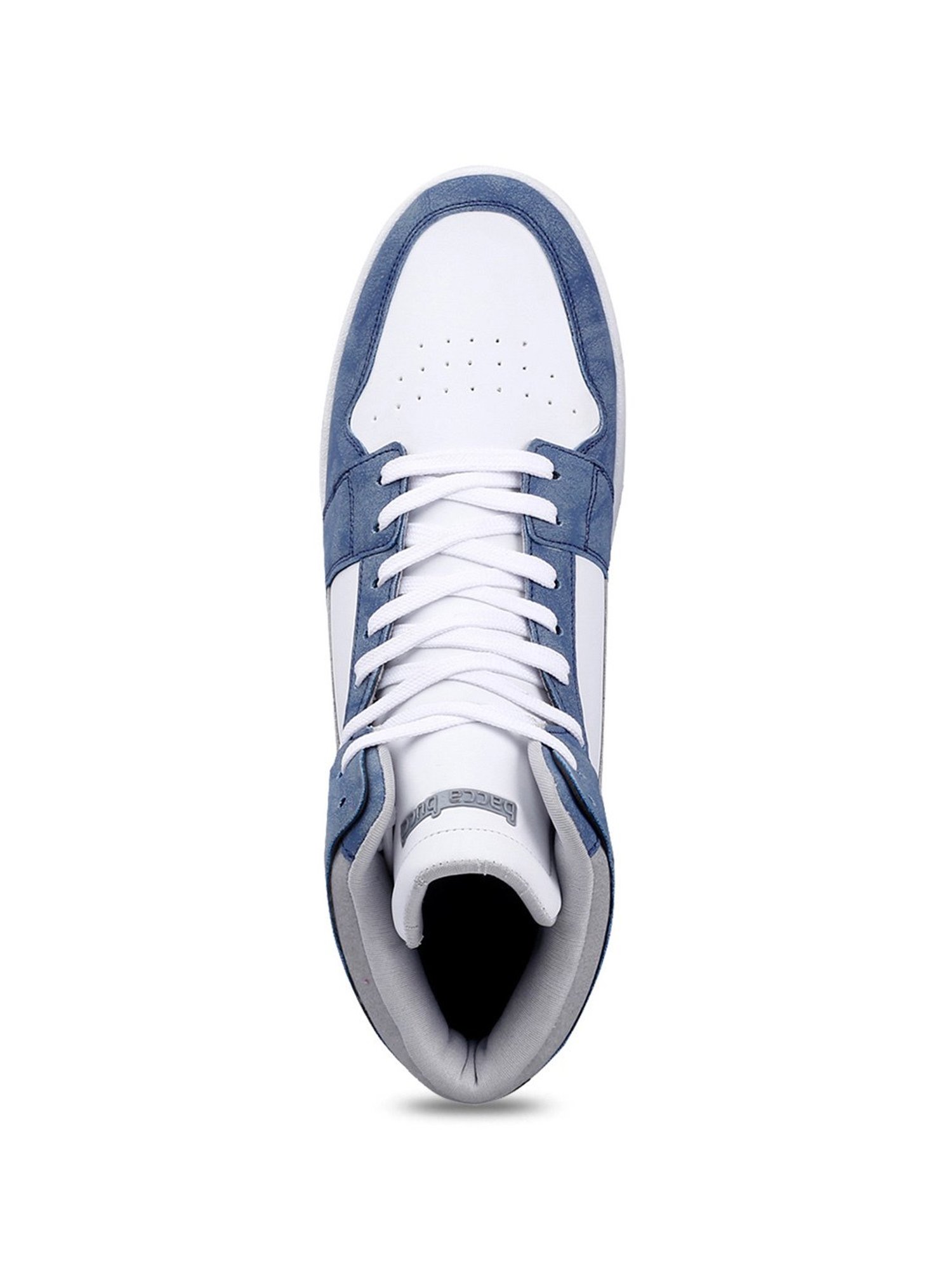 Bacca Bucci Men's Balancer White & Blue Casual Sneakers