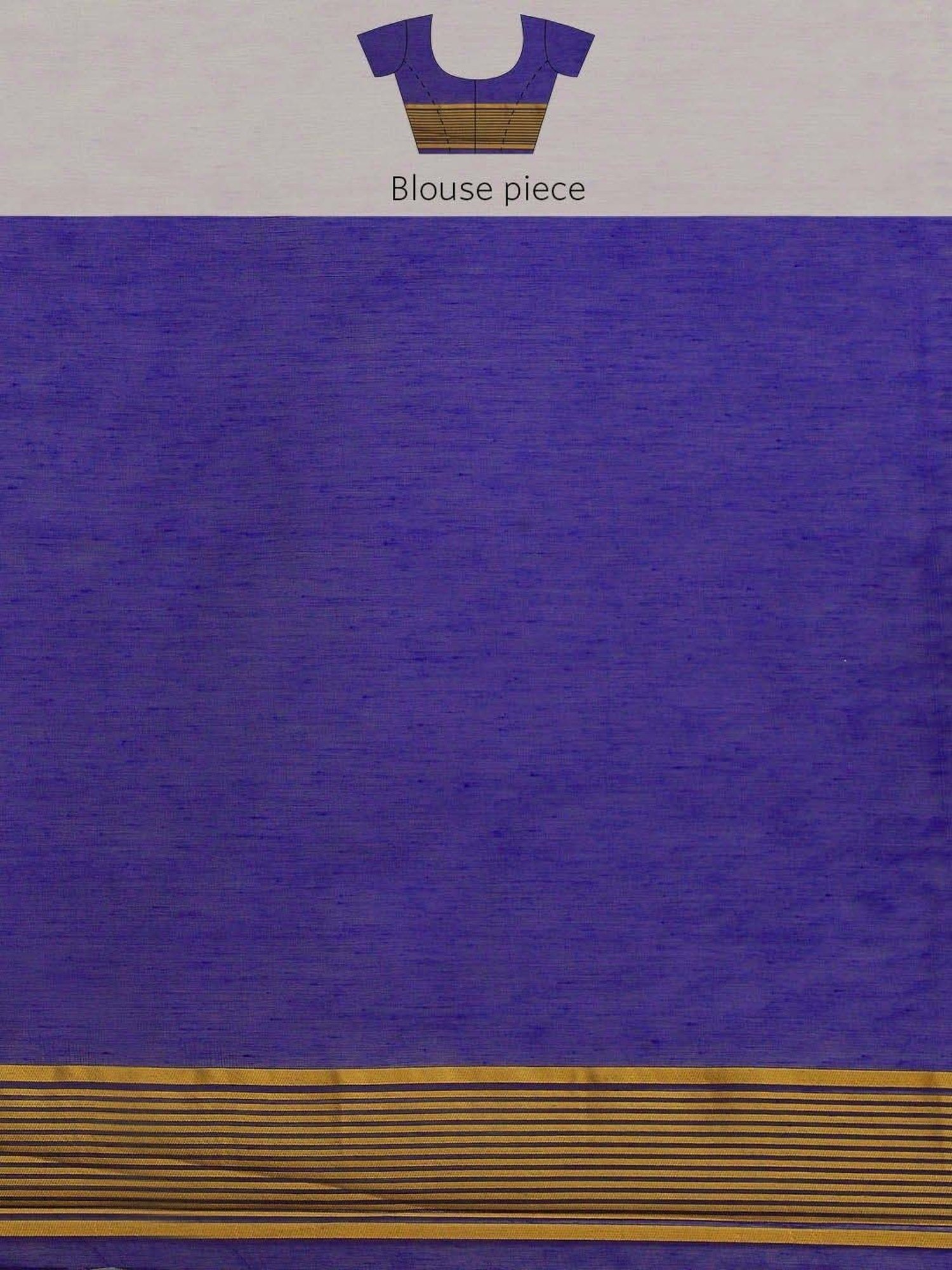 Silk Land Blue Woven Saree With Unstitched Blouse