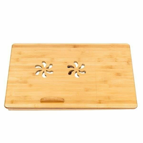 Portable Folding Lap Desk Bamboo Laptop Notebook Sofa Bed Table Stand Tray U