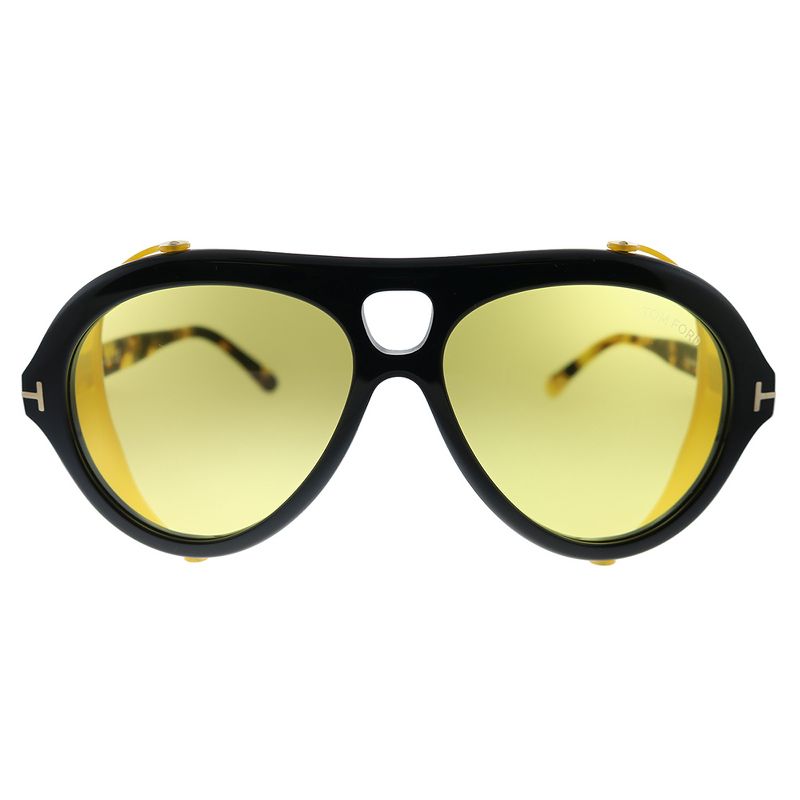 Tom Ford Neughman TF 882 01E Unisex Aviator Sunglasses Shiny Tortoise 60mm