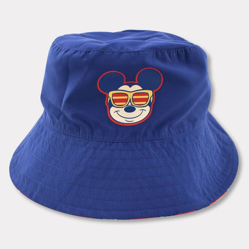 Toddler Mickey Mouse Reversible Bucket Hat - Red/Blue