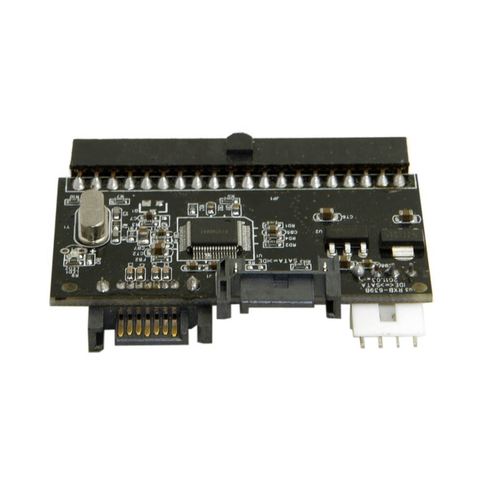 IDE 100 133 PATA to Dual Serial SATA 7PIN Adapter Reversible Converter for Hard Disk Drive