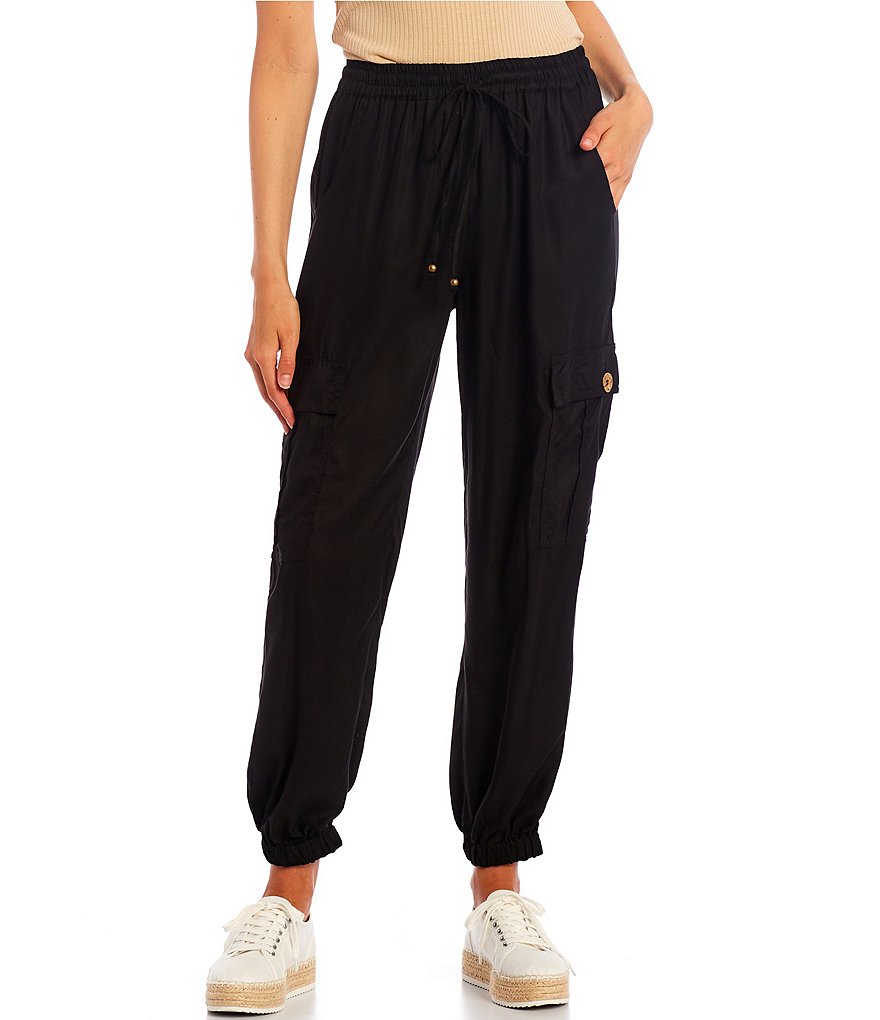 Angie High Rise Cargo Jogger Pants