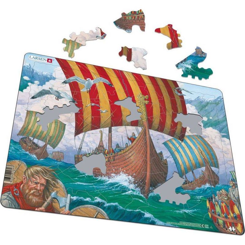 Larsen Puzzles Viking ShipKids Jigsaw Puzzle - 64pc