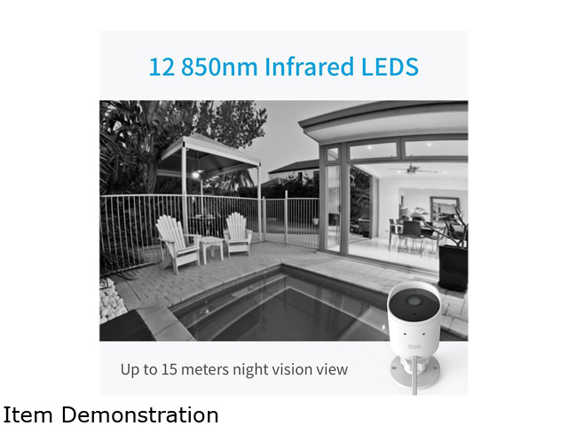 Kami Outdoor Security Camera, 1080p Cloud Cam IP Waterproof Night Vision Surveillance System with 24/7 Emergency Response, Motion Detection, Activity Alert, Deterrent Alarm, Phone App