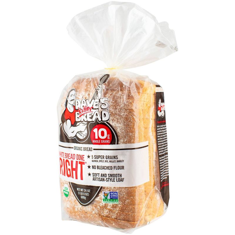 Dave's Killer Bread Organic White Bread Done Right - 24oz