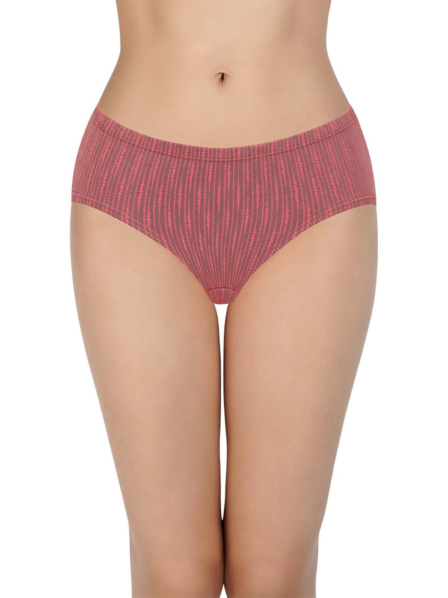 Every De by Amante Brown & Purple Cotton Printed Hipster Panties - Pack Of 3