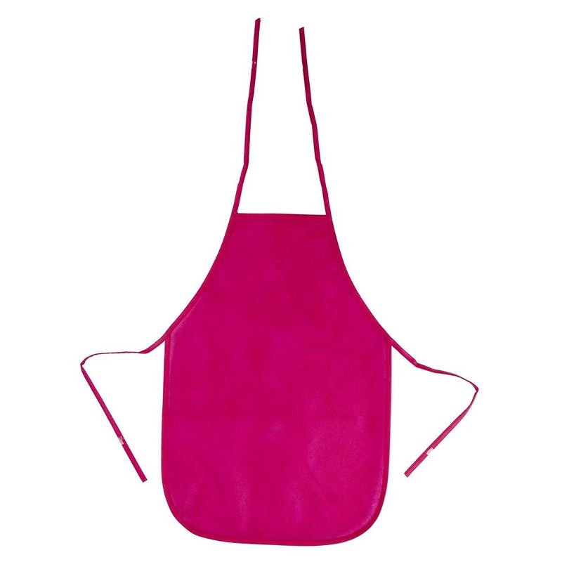 Juvale 24 Piece Kids Aprons for Crafts and Kitchen Supplies, 6 Colors (13 x 19 in)