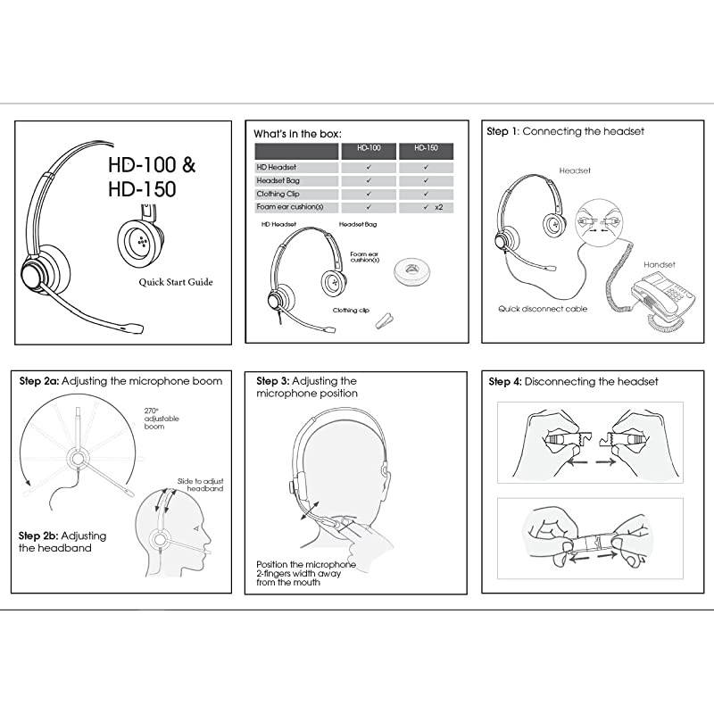 HD150 Double Ear Headset with Noise Canceling Microphone amp U10 Adapter for All Cisco 6000 7800 and 8000 Series Phones and Models 7931 7940 7941 7942 7945 7960 7961 7962 7965 7970 7975