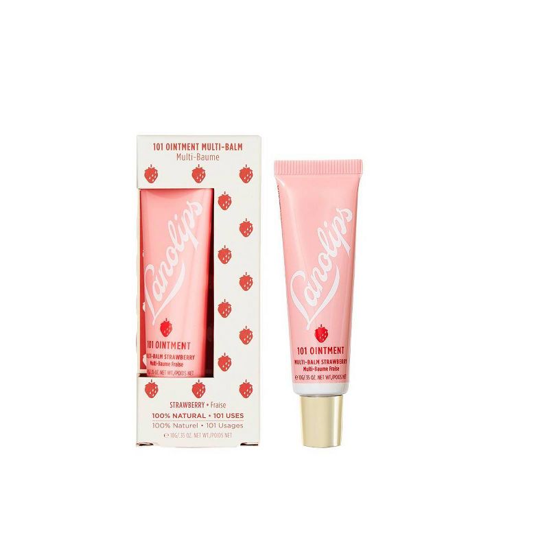 Lanolips 101 Ointment Multi-Balm - Strawberry - 0.35oz