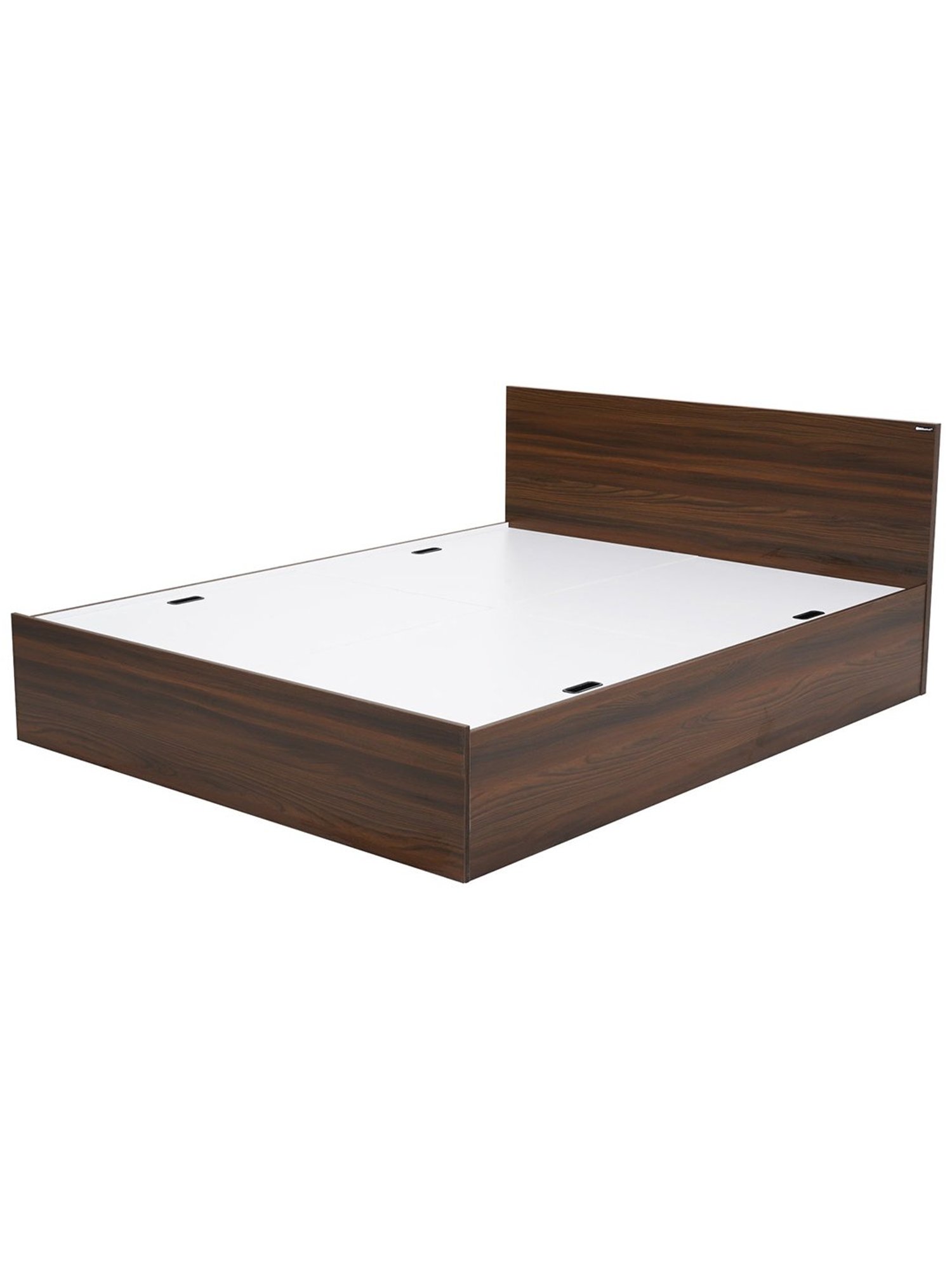 Nilkamal Arthur Walnut Brown Engineered Wood Queen Bed with Storage