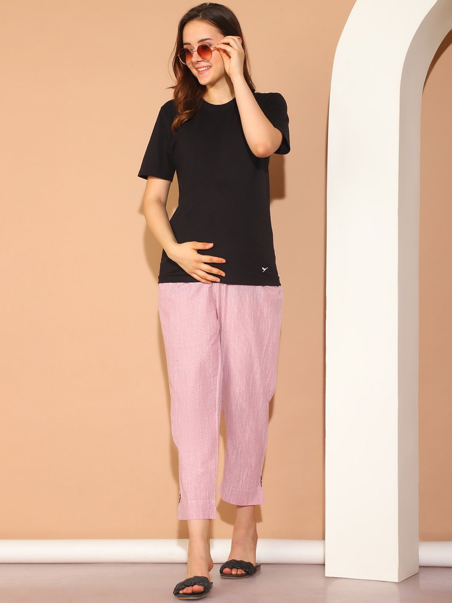Moms Maternity Pink Maternity pants