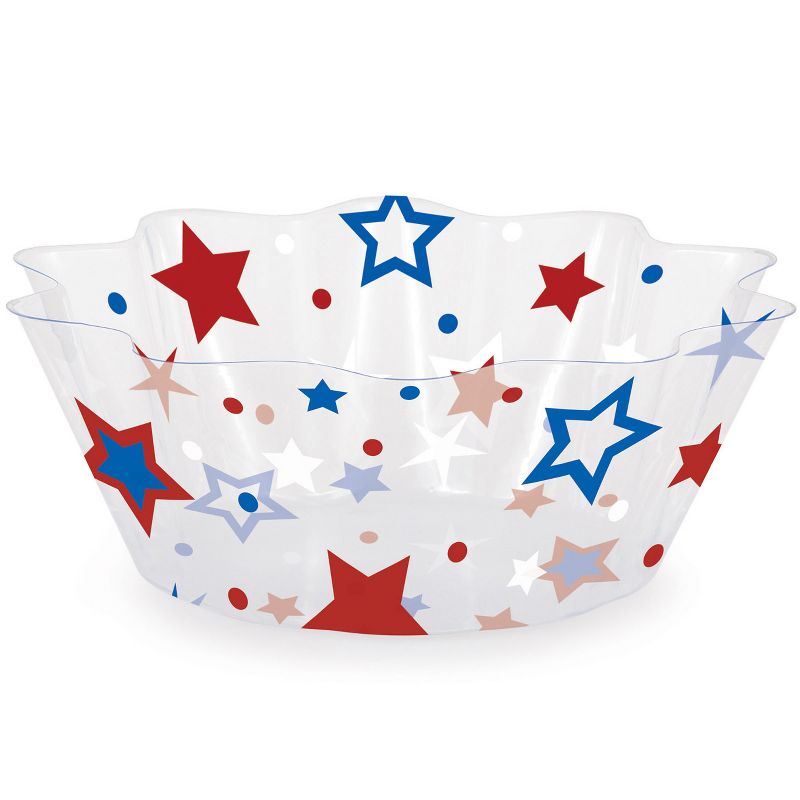 Patriotic Stars Fluted Bowl