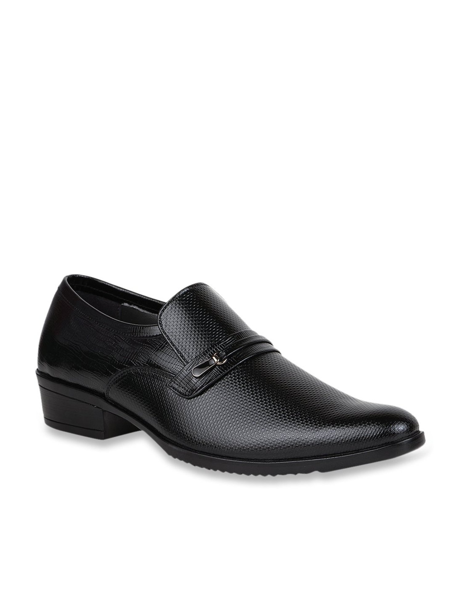 Regal Men's Black Formal Slip-Ons