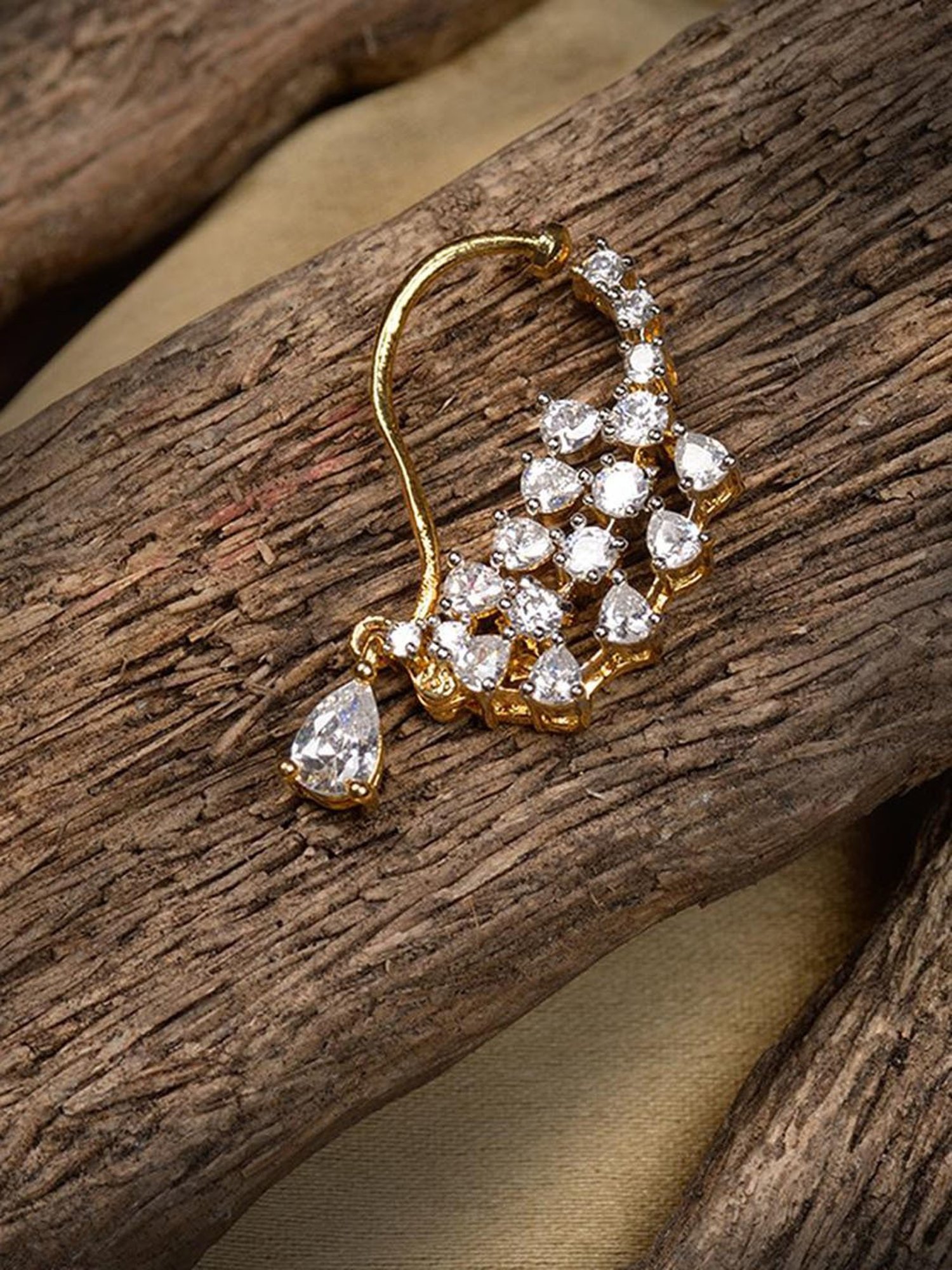 Teejh Aahna Silver Nose Ring