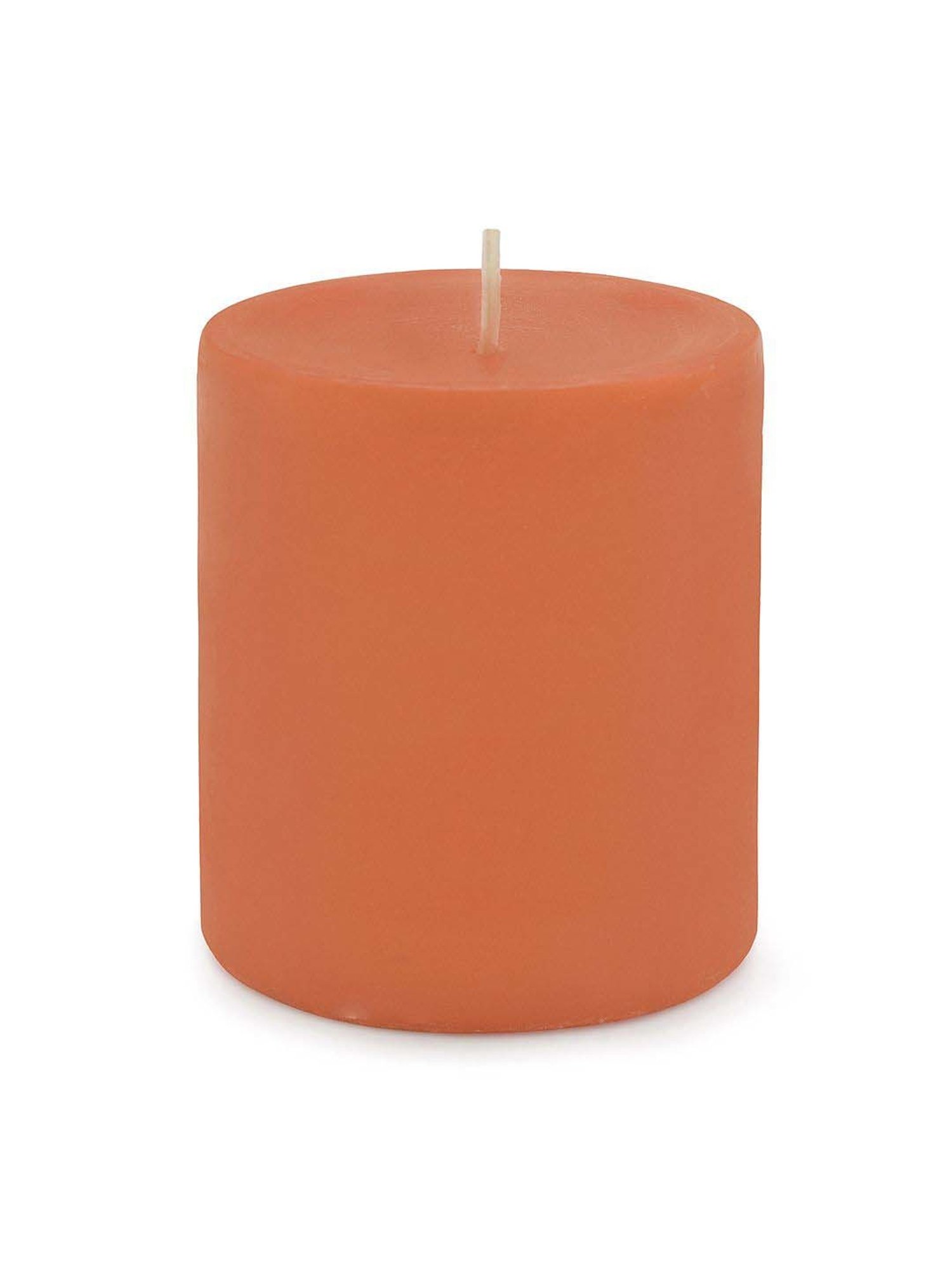 Pure Home and Living Orange Vanilla Medium Pillar Candle