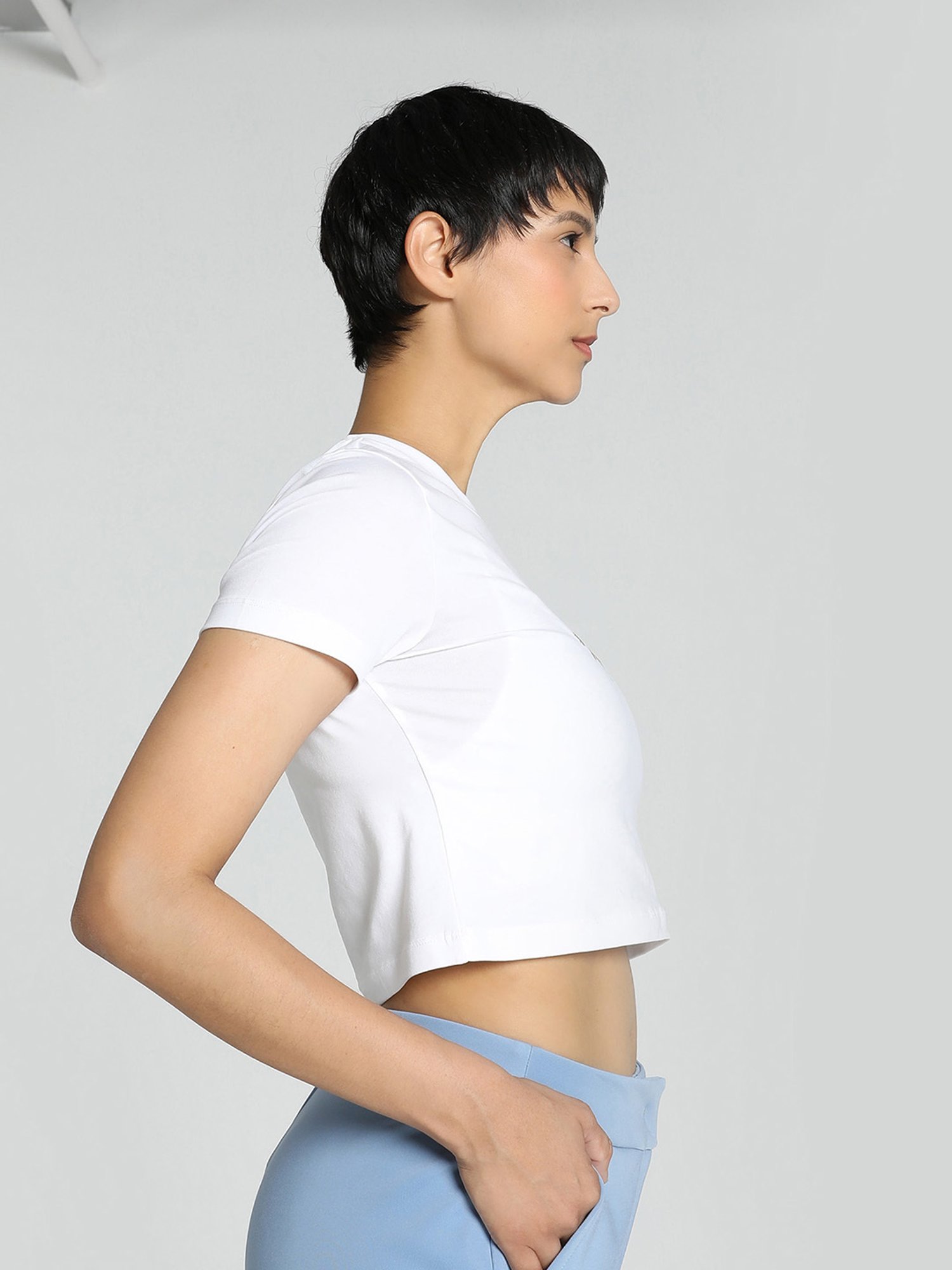 Puma White Printed T-Shirt