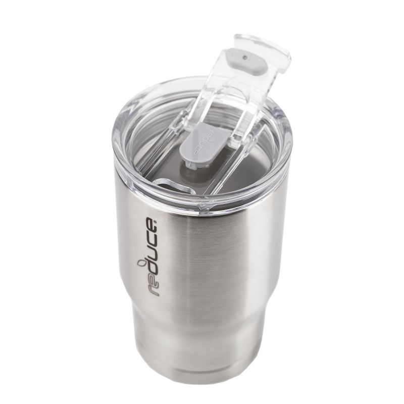 Reduce 14oz Stainless Steel Tumbler With Lid And Straw Silver