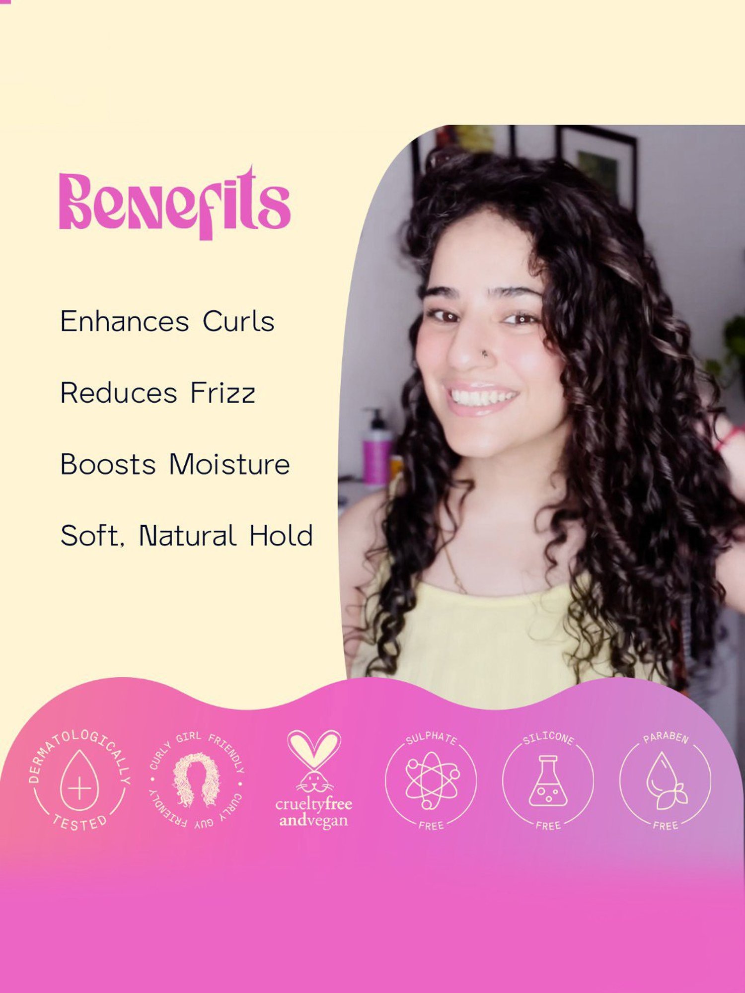 Arata Advanced Curl Care Hair Gel & Hair Cream Combo