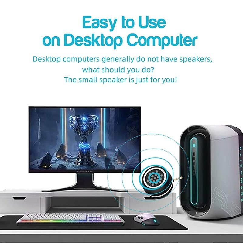Mini Portable Speaker, 3W Mobile Phone Speaker Line-in Speaker with 3.5mm AUX Audio Interface for Smartphone/Tablet/Computer