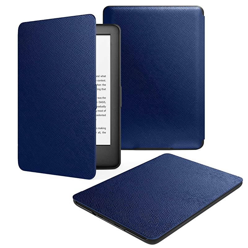 Case Compatible with All-New Kindle 10th Generation 2019 Releases, Light Thin Shell Tablet Screen Protector Smart Cover and Case with Auto Sleep/Wake for E-Reader 2019 &ndash; Indigo