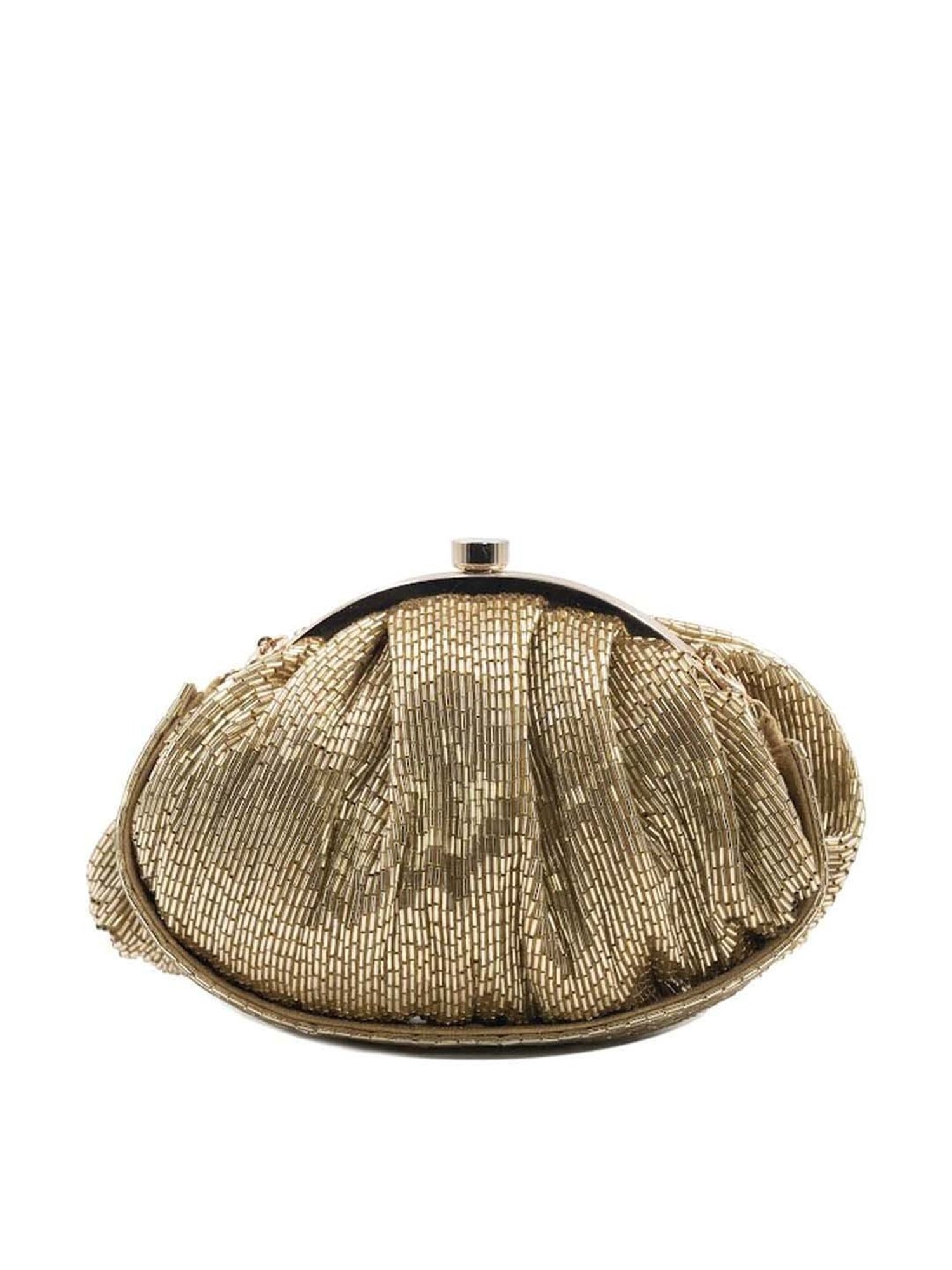 Sugarcrush Golden Embellished Clutch