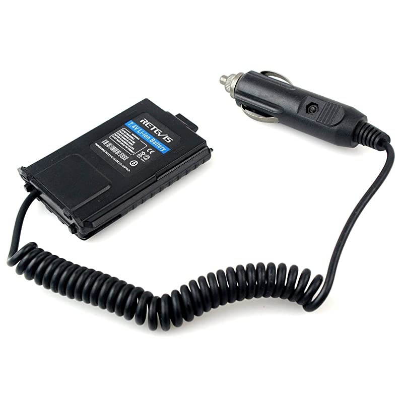 RT-5R Battery 2 Way Radios Car Charger Compatible with Baofeng UV-5R UV-5RA  RT-5R RT-5RV Walkie Talkies (1 Pack)