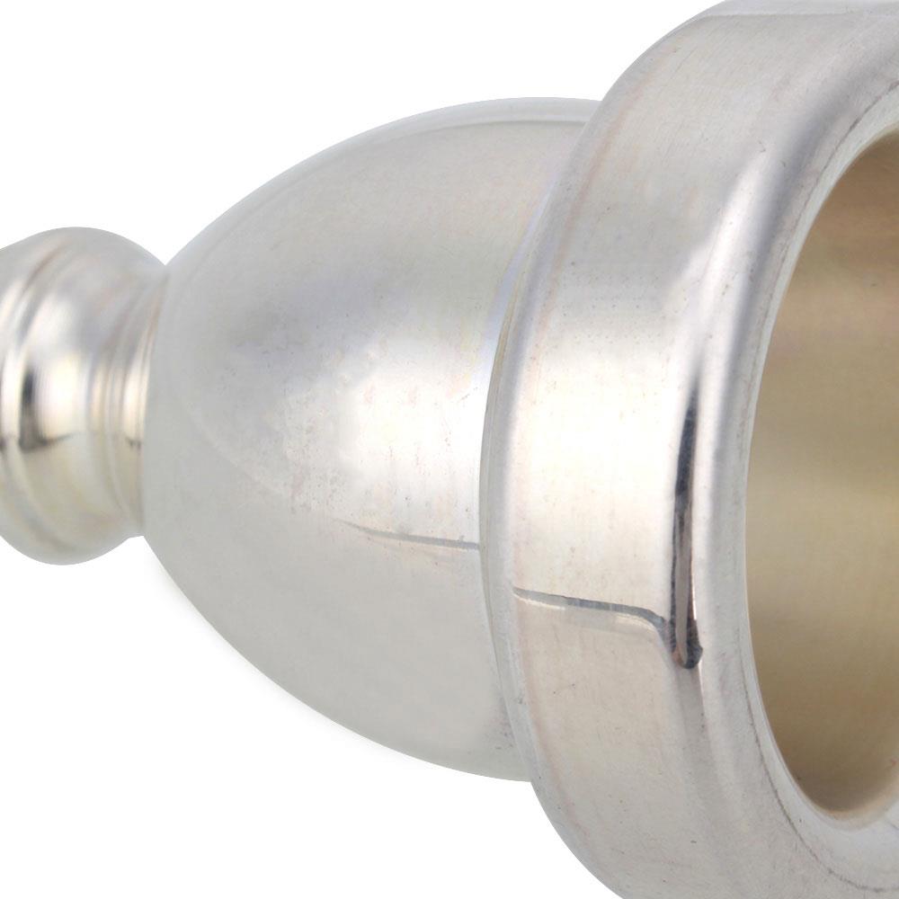 BQLZR 5PCS Professional Silver Plated Large Tuba Horn Mouthpiece Musical Instrument