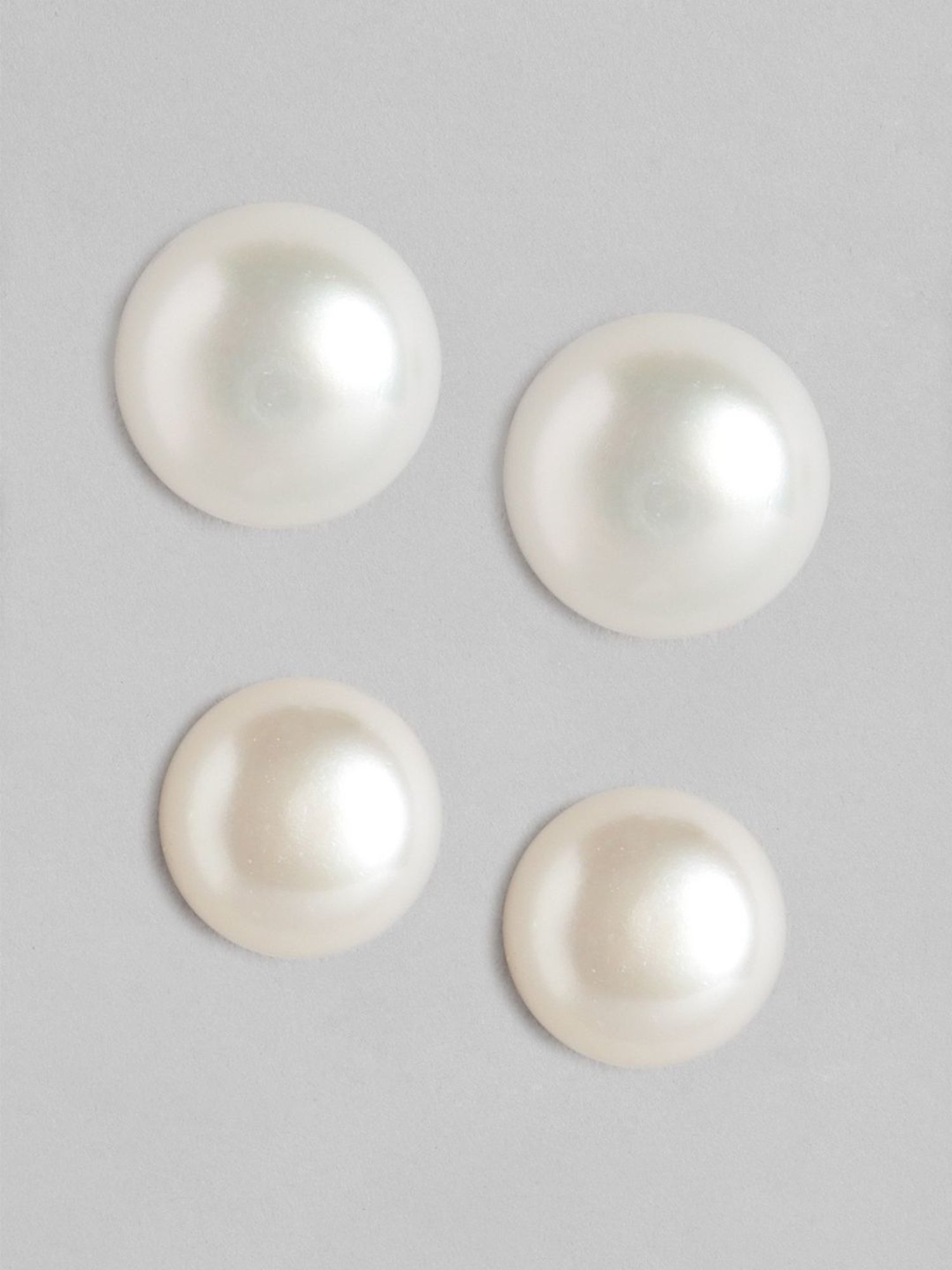 Zavya 92.5 Sterling Silver Push Back Earrings for Women - Set of 2