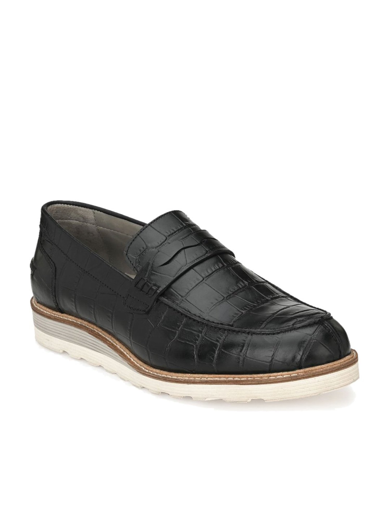 Delize Black Casual Loafers