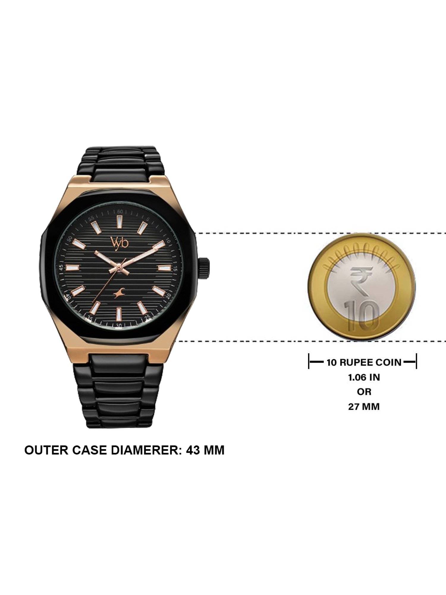 Fastrack Vyb 3.0 FV30012KM01W Analog Watch for Men