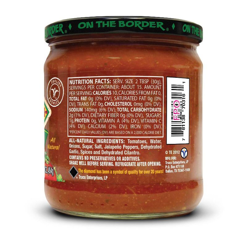On The Border Mild Salsa 16oz
