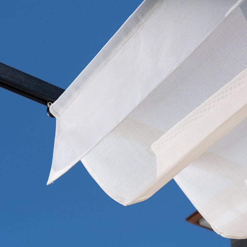 8.5' Elysium Attached Louvered Pergola - Vita