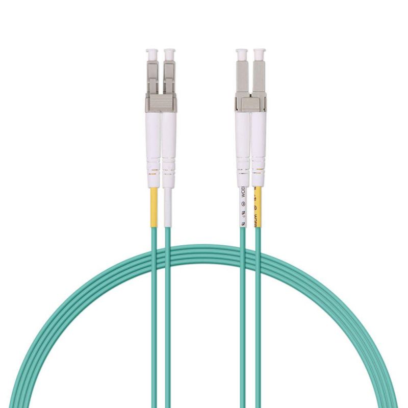Fiber Optic Cable LC-LC 9/125 Duplex Single-Mode Fiber Cable Yellow 5 meters