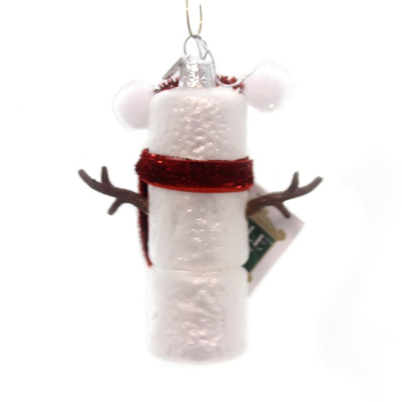 Noble Gems Marshmellow Snowman Christmas Ornament Ear Muffs  -  Tree Ornaments
