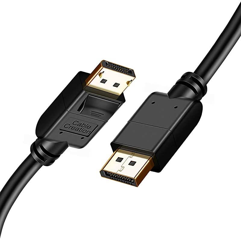 8K Displayport Cable 14 33ft DisplayPort to DisplayPort Cable DP to DP Cable Gold Plated with 8K60Hz 4K144Hz 2K165Hz Video Resolution amp HDR Support 1M Black