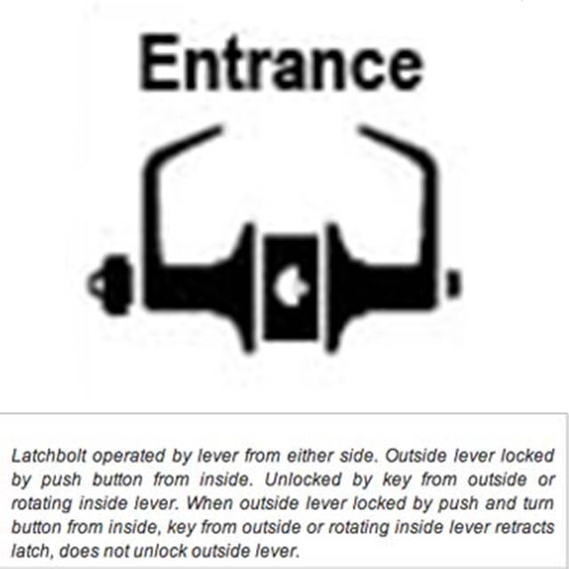 Em-D-Kay L40026 (Like Trans Atlantic DX-LSV53-R) Satin Chrome US26D Grade 2 Entry Commercial Cylindrical ADA Angled Lever Lockset With 2-3/4" Backset
