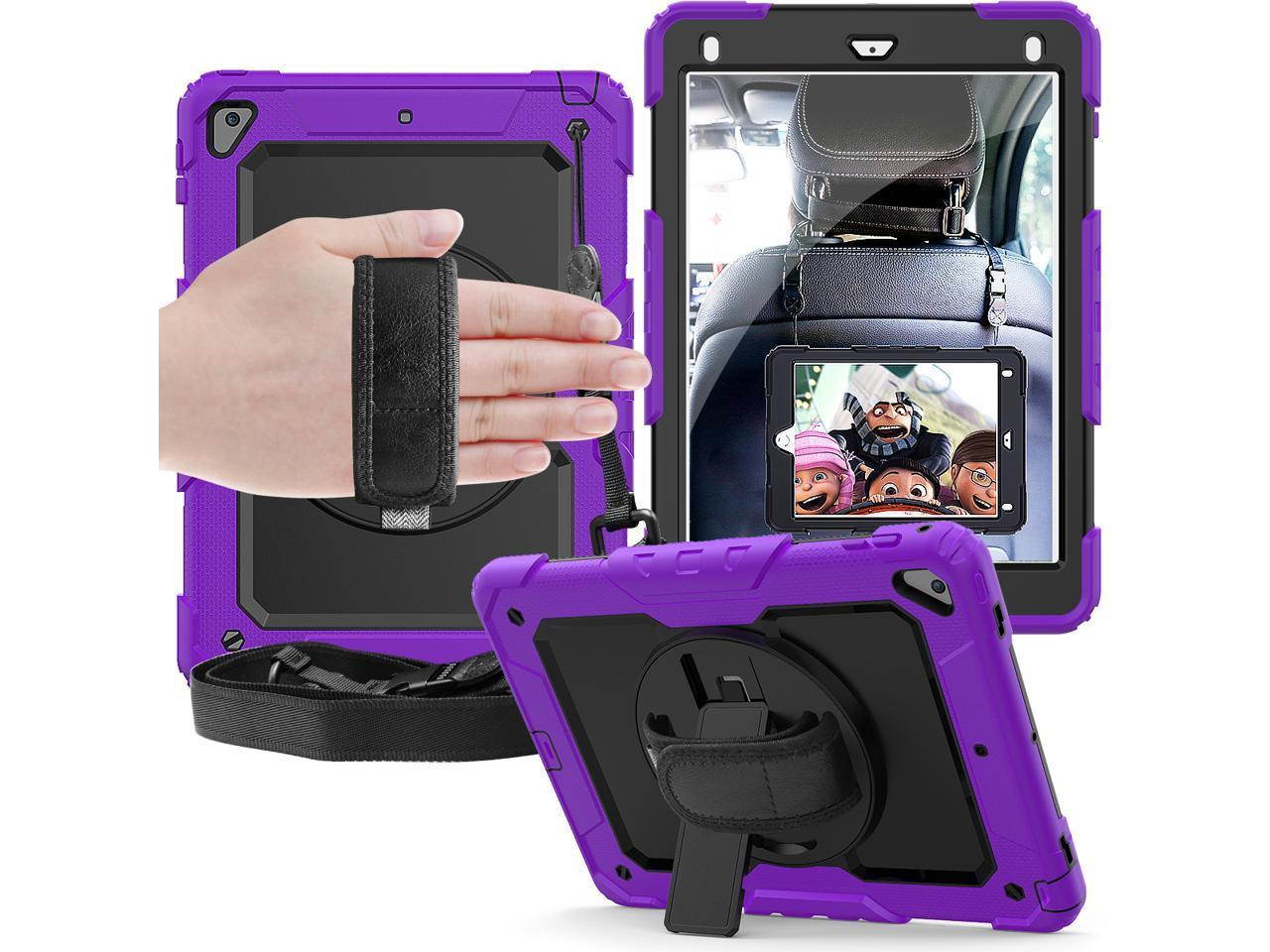 iPad 9.7 2018 2017 Case iPad Air 2 Case iPad Pro 9.7 Case Heavy Duty Rugged Shockproof Protective Hard Case Cover For for Apple iPad 6th / 5th Generation / iPad Air 2 / iPad Pro 9.7 inch