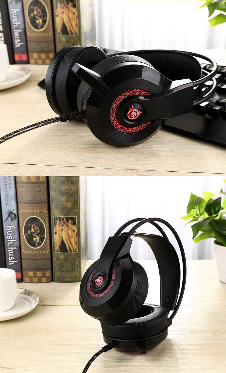 Docooler 7.1 Virtual Surround Sound Stereo Headset Wired Headphones Gaming Earphones for Computer PC Magic-Refiner MV5