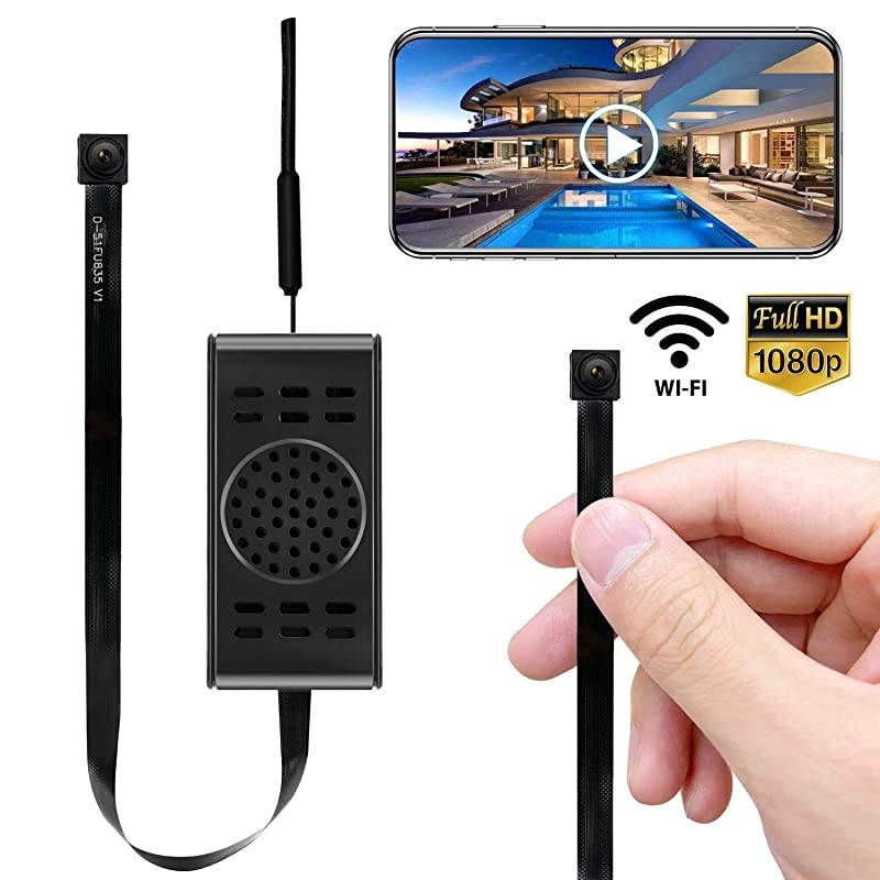 Spy Camera  WiFi Hidden Cameras with Motion Detection Mini Wireless Remote Live View with Free Phone App Full HD 1080P Easy Setup Security Cam for Home Nanny Office Room Indoor