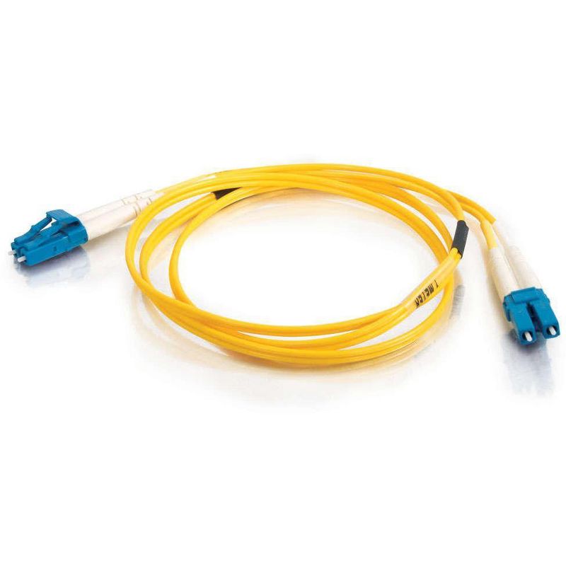 C2G-1m LC-LC 9/125 OS1 Duplex Singlemode Fiber Optic Cable (Plenum-Rated) - Yellow - 1m LC-LC 9/125 Duplex Single Mode OS2 Fiber Cable