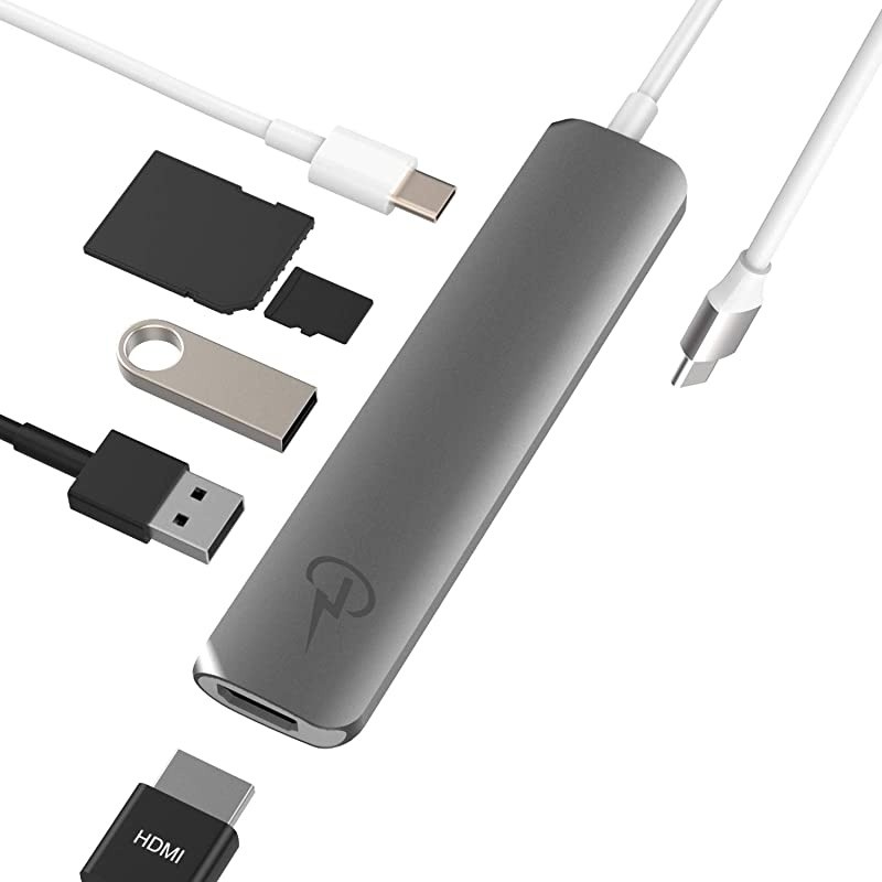 USB C Hub for MacBook Pro 16 15 13 2020 2019 2018 MacBook Air 2020 2019 2018 USB C Power HDMI 4K 2 USB 30 microSD SD Card Readers