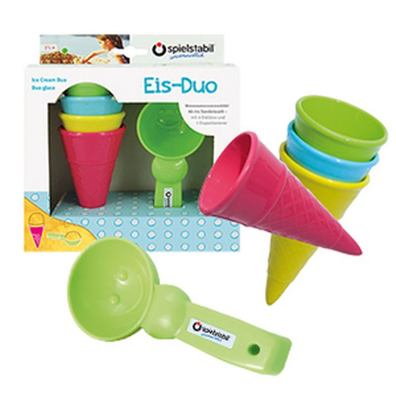 Spielstabil Ice Cream Duo Toy Play set for Use in the Sand or with Real Food