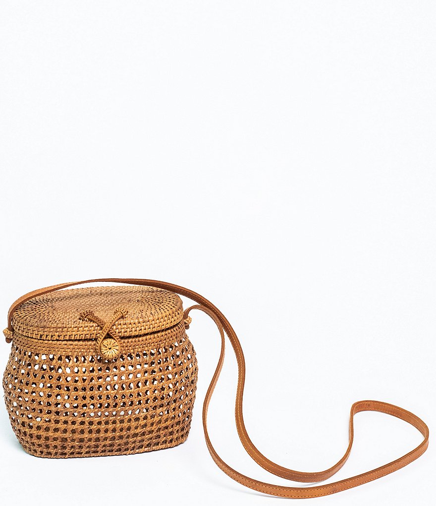 Beachgold Net Straw Shoulder Bag