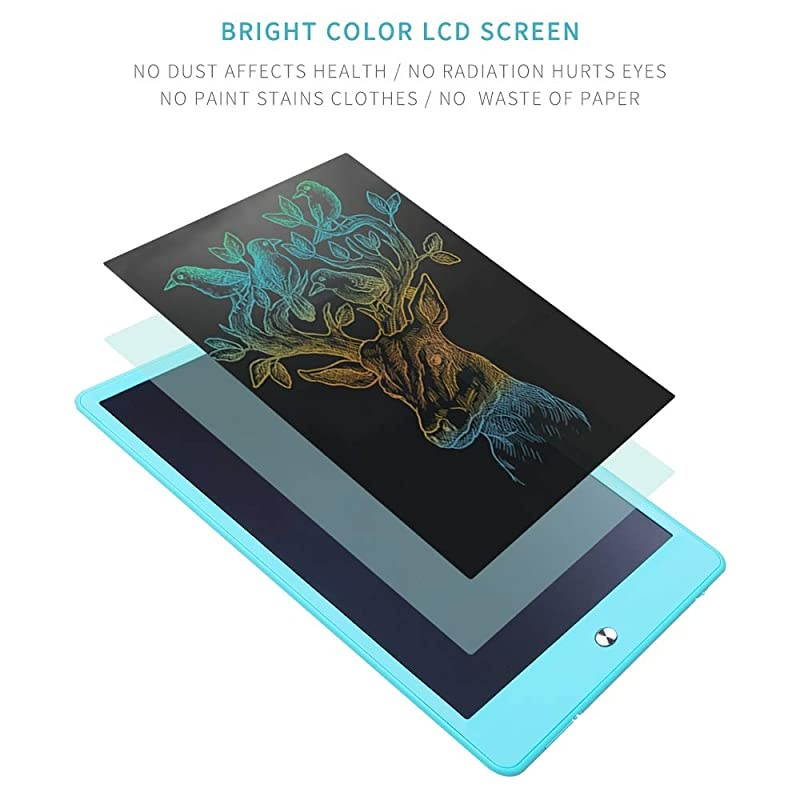 LCD Writing Tablet 10 Inch Drawing Tablet for Kids Colorful Screen Doodle Board and Kids Drawing Pad for Ages 2+