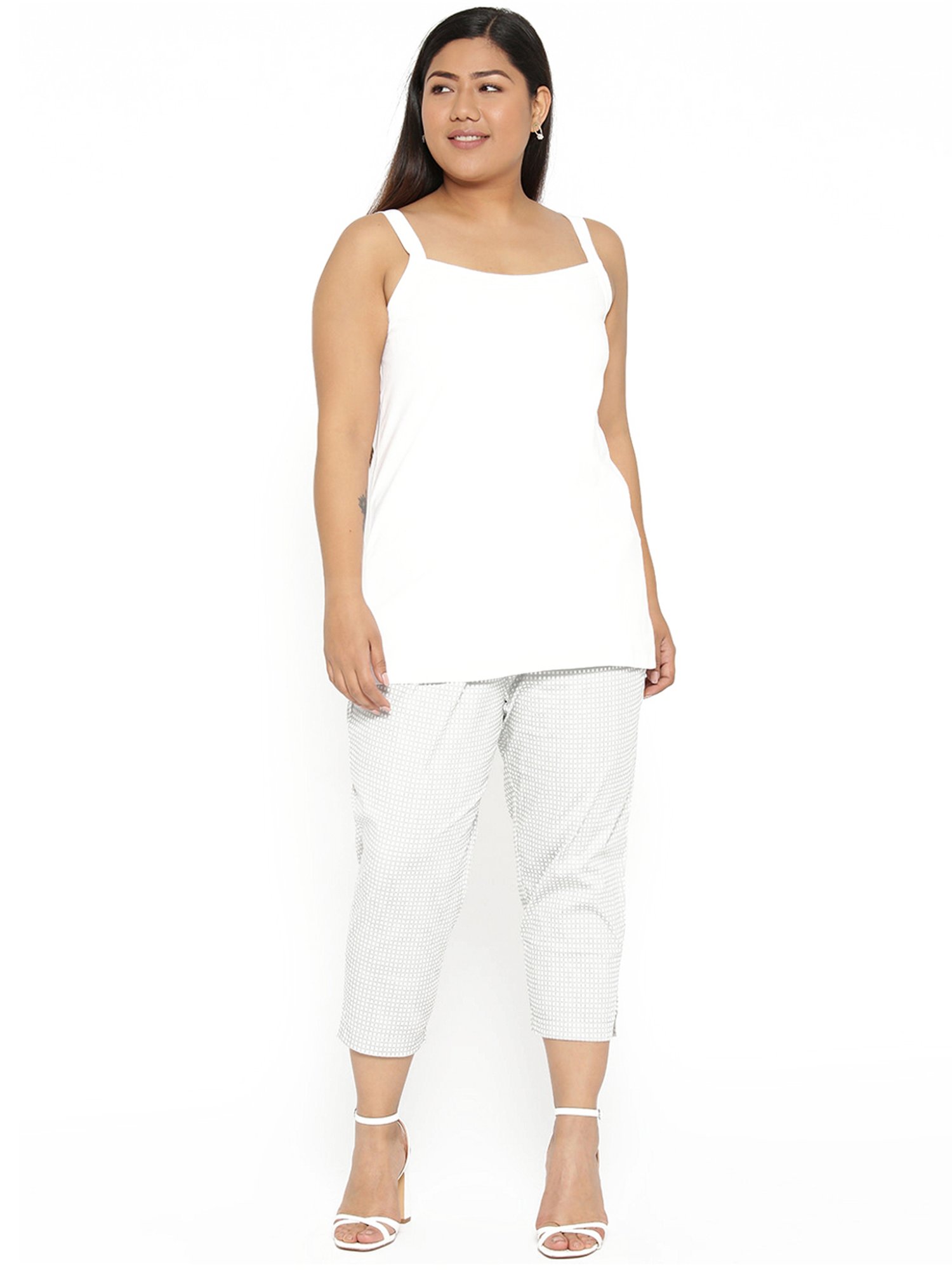 theRebelinme White Camisole Top