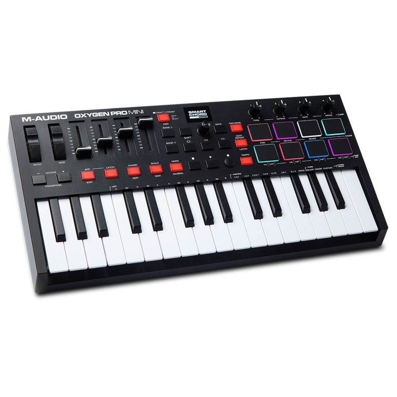 M-Audio Oxygen Pro Mini 32-Mini-Key USB Powered MIDI Controller w/Smart Controls
