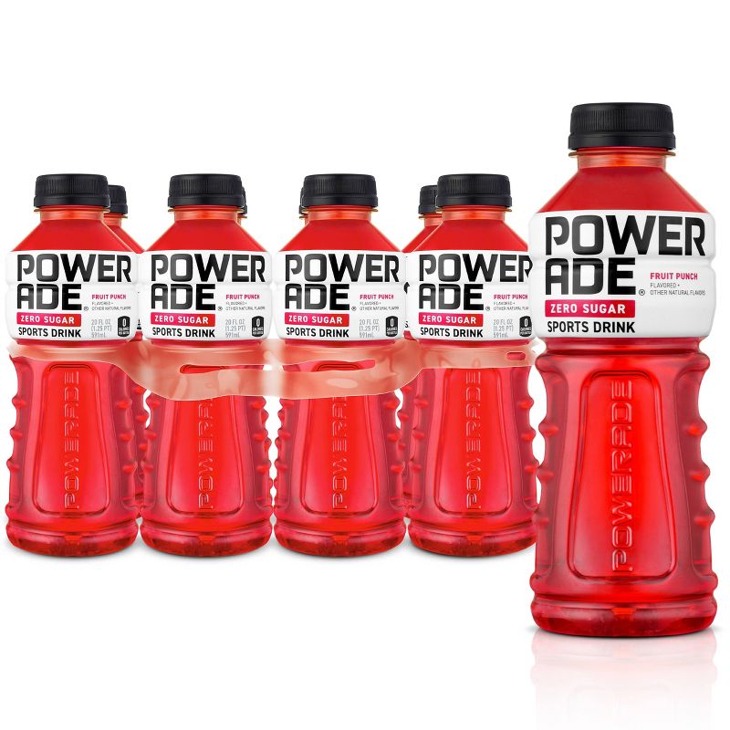 POWERADE Zero Fruit Punch Sports Drink - 8pk/20 fl oz Bottles