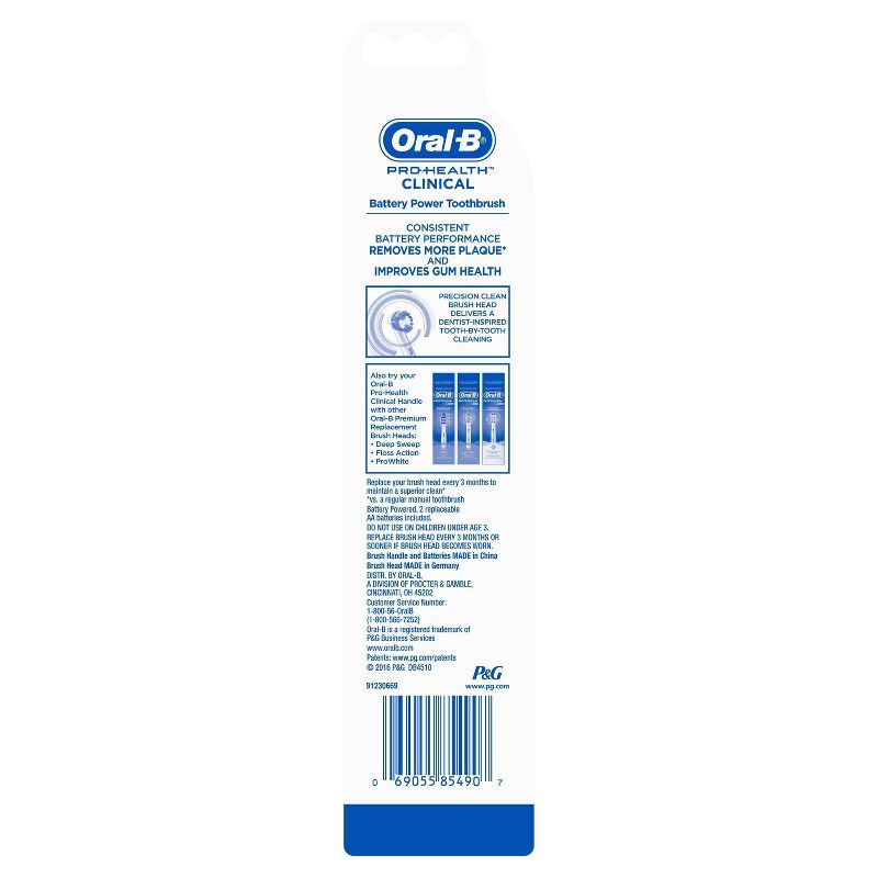 Oral-B Pro-Health Clinical Battery Powered Electric Toothbrush - 1ct