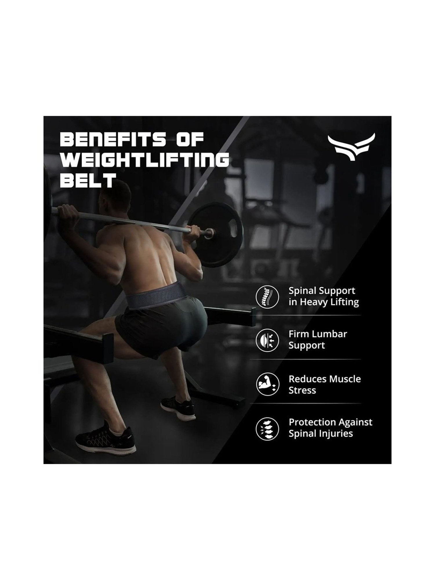 Xtrim 4 Inches Weight Lifting Belt (Black) Size - XL